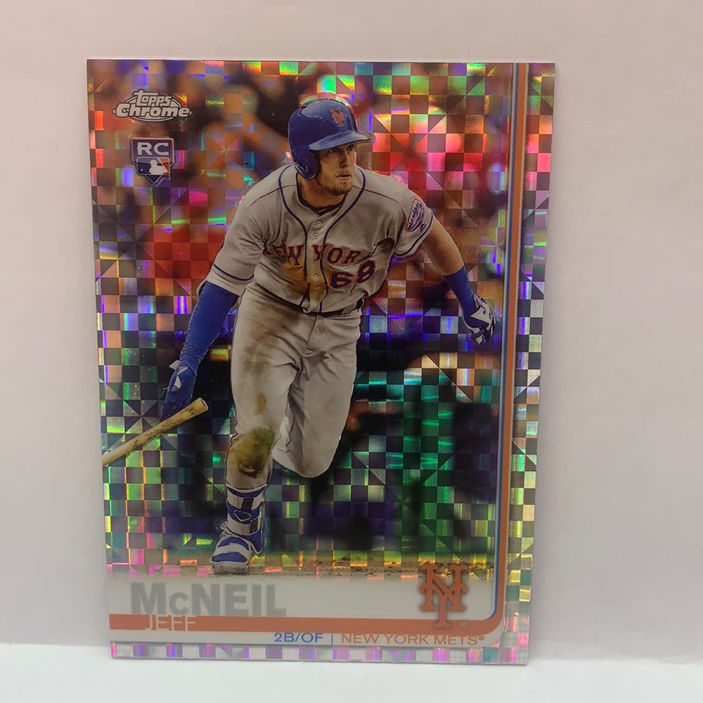 2019 Topps Chrome #152 Jeff McNeil RC Prism Refractor Mets (MISC7)